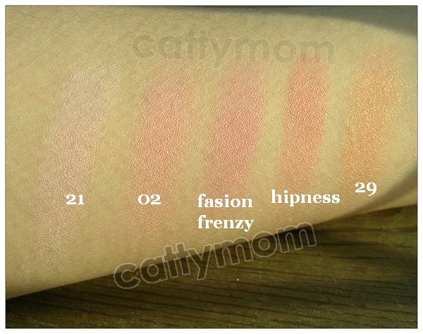 ♥MAC FAFI ! 腮紅(fashion frenzy、hipness) vs RMK精巧修容(02、21、29)