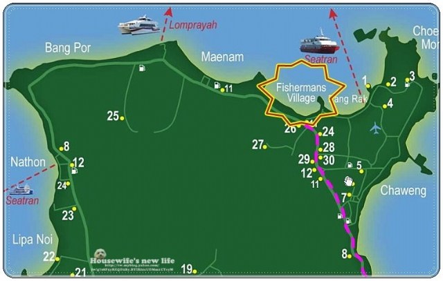 泰國蘇梅島Koh Samui吃好滴∼來逛街吧!漁夫村Fisherman’s Village