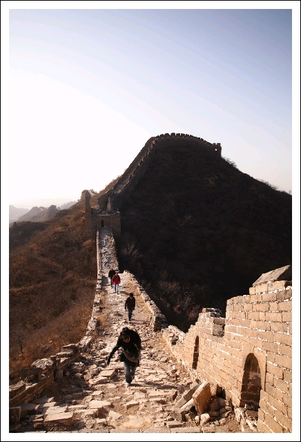 我在忙,我在爬萬里長城
