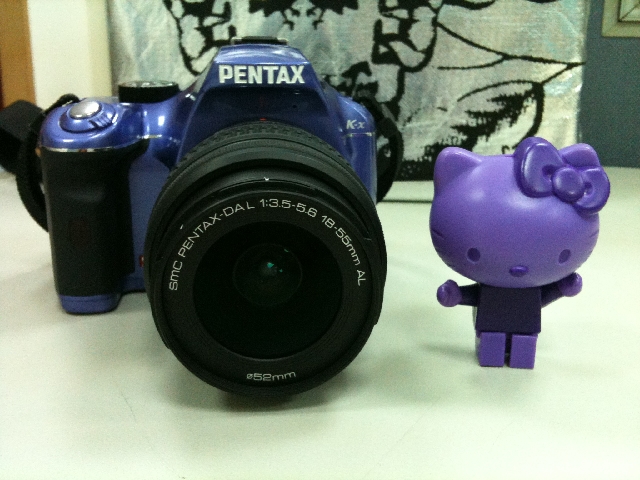 紫色軍團˙Pentax K-x DSLR單眼相機開箱