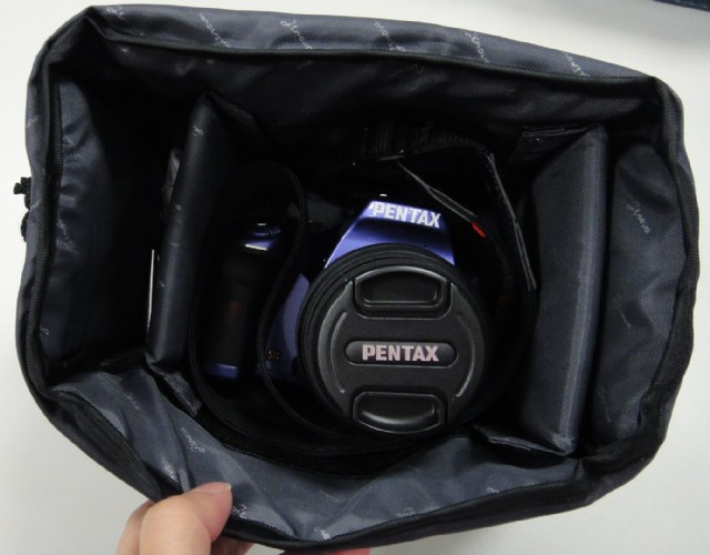 相機內袋大改造 變身時尚女用單眼豹紋相機袋 紫 Pentax K-X