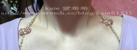 水鑽肩帶 亮金晶~~