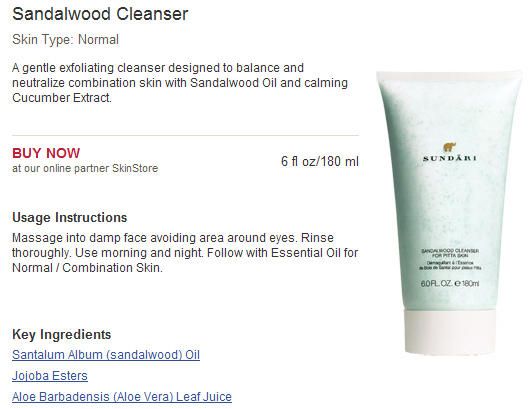 SUNDARI--Sandalwood Cleanser
