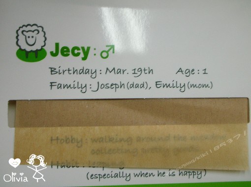 Jecy`s 喜歡小羊吸油面紙