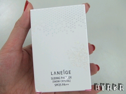 【底妝】酷~好玩又有設計感的的LANEIGE「雪晶時尚滑蓋粉餅」