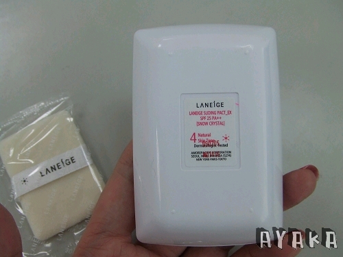 【底妝】酷~好玩又有設計感的的LANEIGE「雪晶時尚滑蓋粉餅」