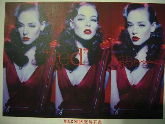 MAC 08年聖誕彩妝"RED"SHE SAID夢露紅&全新絲滑唇膏新上市!(含試色圖)