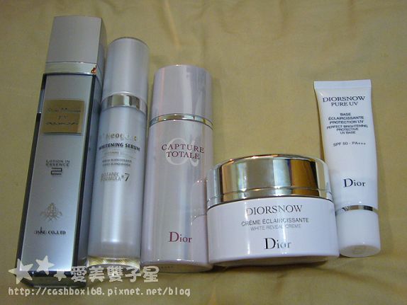 雙子星試用心得~DIOR迪奧極淨嫩白乳霜,極淨透白粉餅