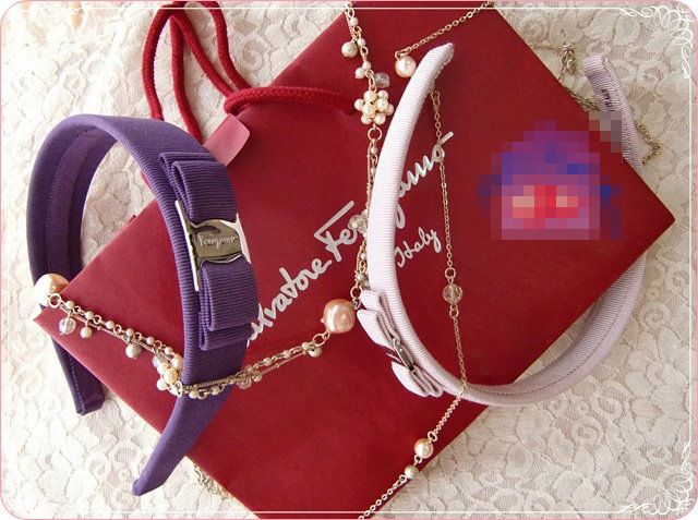 *終於我也買了Ferragamo的經典蝴蝶結髮箍