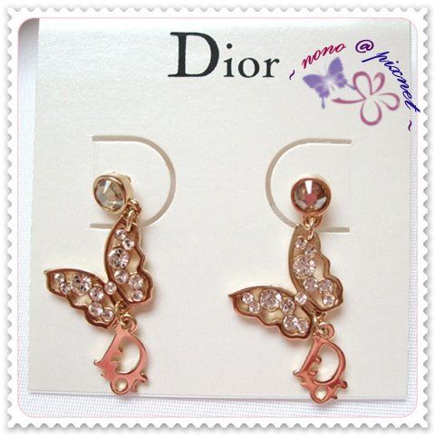 *Dior耳環第二發 Logo蝴蝶款