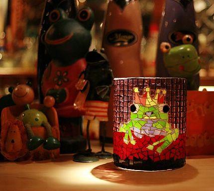 元氣青蛙燭杯