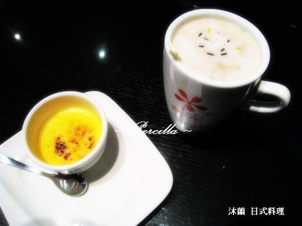 餐后附甜点&饮料~选了 焦糖烤布蕾& 冰咖啡