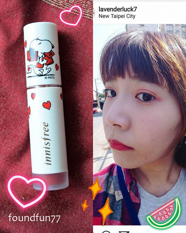 限量就是有面子innisfree x Snoopy聯名唇釉