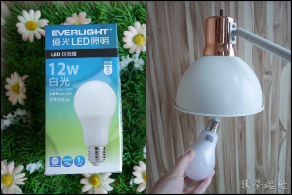 【居家照明】億光LED 12W 全電壓-白光~環保、節能、健康的好選擇!