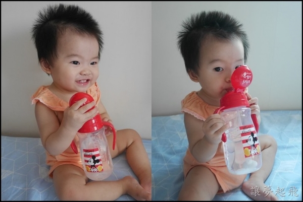 【育兒好物】ViVibaby迪士尼款彈跳水杯(米奇)~無雙酚A、360度暢飲、寬口設計