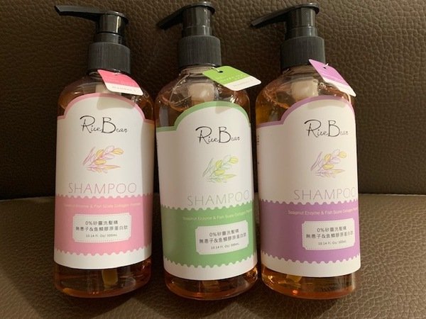 【髮絲護理】米豆 RiceBean <0%矽靈無患子&魚鱗膠原蛋白洗髮精> 多種香調可選擇,讓洗髮也是種享受 → 無矽靈洗髮精開箱