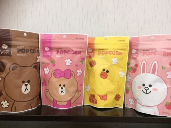 全家大小都愛的『CANDY POPPY - LINE FRIENDS 裹糖爆米花』