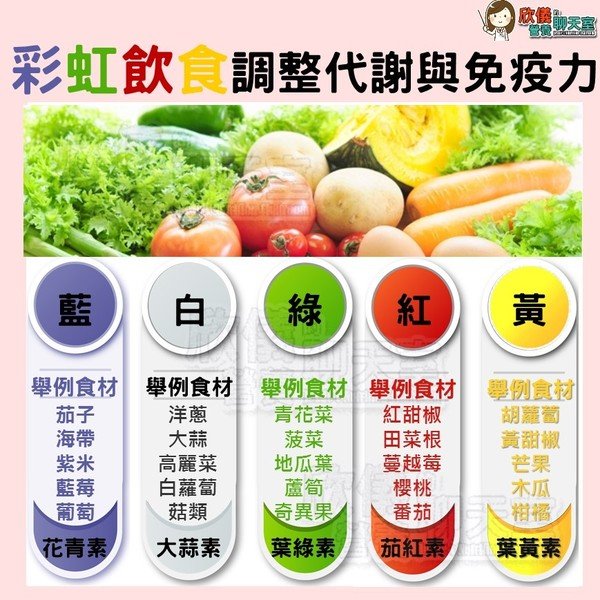 減肥的人更要實行彩虹飲食