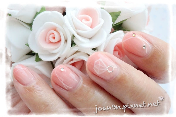 《DIY凝膠指彩》果凍漸層玻璃鑽石-Julia UV Nail