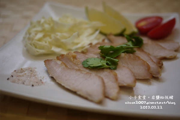 簡單料理。岩鹽松阪豬