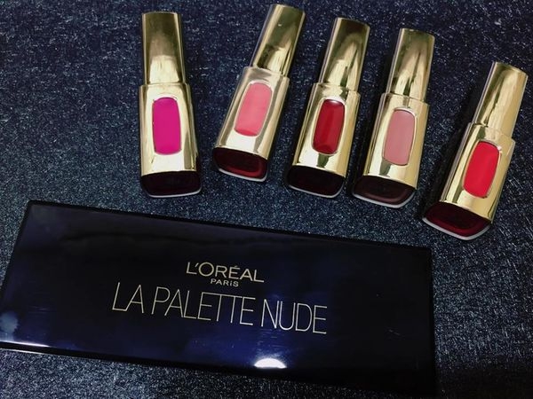 巴黎萊雅Loreal時裝週必備 純色訂製奢華唇釉/10色眼影盤