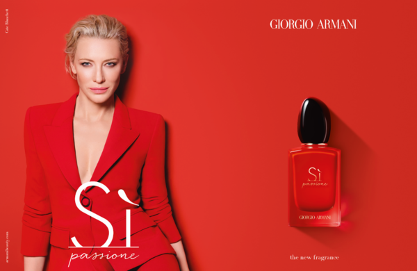 Giorgio Armani經典淡香Si Passione穿上正紅亞曼尼外衣更性感撩心