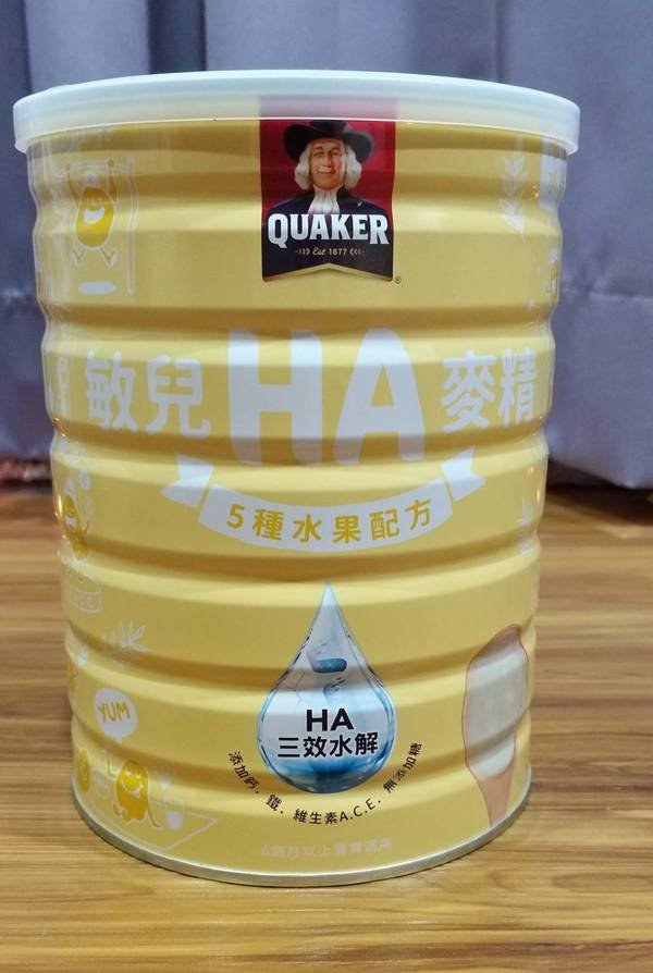 桂格『敏兒HA麥精 五種水果配方』給寶寶安心的第一口!滿足各階段的營養需求!