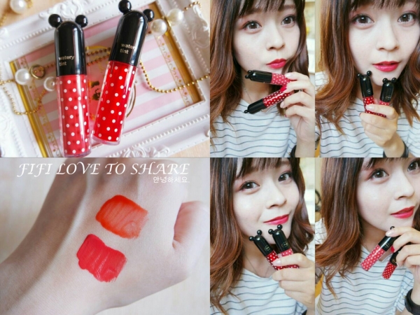 ▌彩妝 ▎韓國 The Face Shop╳Disney 聯名水漾染唇露♥擦出我想要的俏皮風格