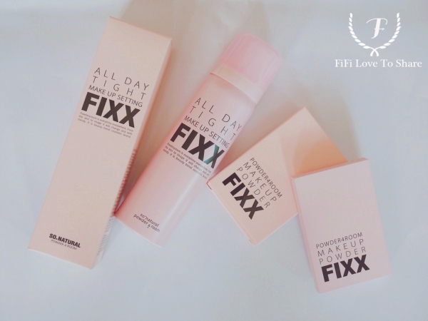 ▌彩妝 ▎SO NATURAL全天候控油定妝組 FIXX超完美定妝噴霧xFIXX控油蜜粉餅維持底妝輕透感,不脫妝