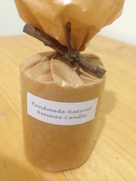 4樓公寓手感精油蜂蠟蠟燭-小圓捲 Handmade Natural Beeswax Candle