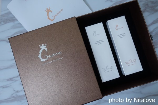 超極絕配的 Grace葛睿絲 完美胜肽逆齡修護禮盒 - 多元修護霜精 + 拉提緊緻精