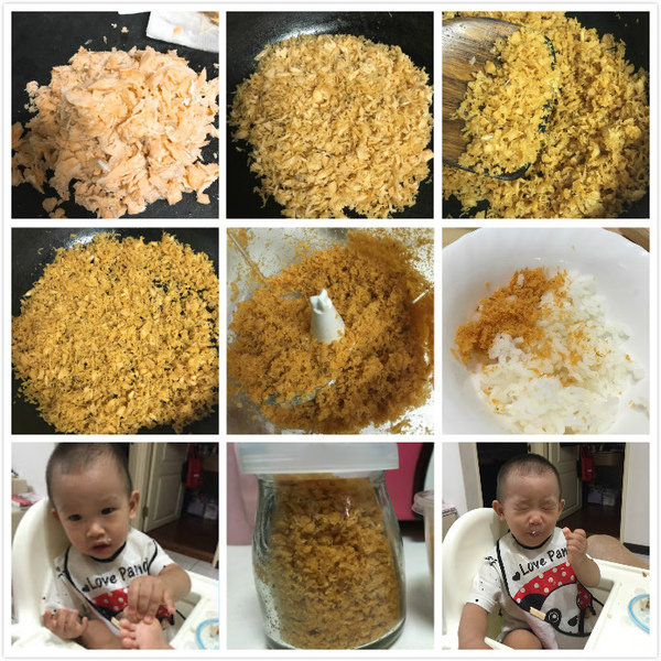 【食譜】【DIY】副食品,寶寶版鮭魚鬆~DIY營養美味又安心,寶寶挑食的好幫手