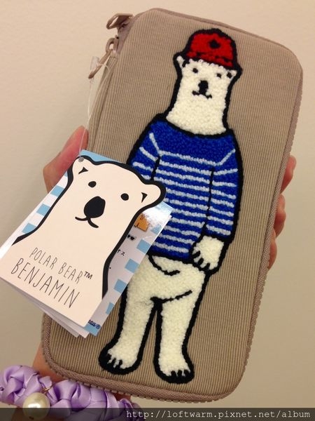 班傑明潮流北極熊 Polar Bear BENJAMIN 2017SS新品多功能收納袋