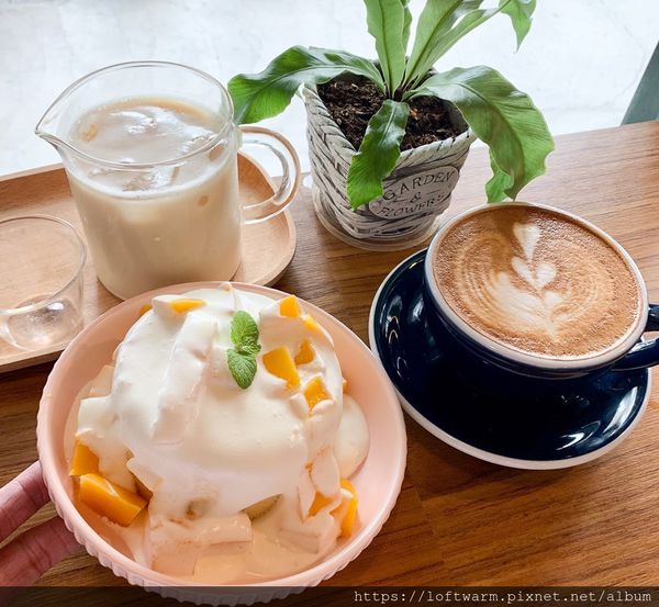 獨特咖啡 Dute Coffee & Bar 來份雪崩芒果蛋糕與伯爵鮮奶茶的經典下午茶 中壢市區咖啡館推薦 近中壢火車站(附菜單...