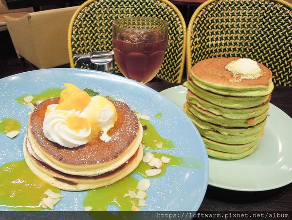大阪梅田好吃鬆餅 belle ville パンケーキ 人氣話題甜點 8層堆高高的鬆餅 美麗城市復古風咖啡館...