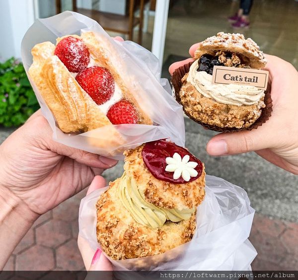嘉義美食 甜點控不能錯過的好吃泡芙 貓尾巴麵包蛋糕店烘焙坊 Chiayi Cat's tail Backery...