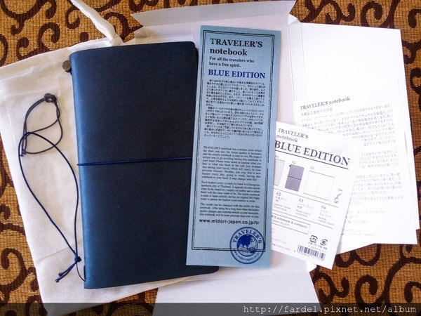 Midori Traveler’s Notebook -TN 限定藍~旅行中很好用的筆記本