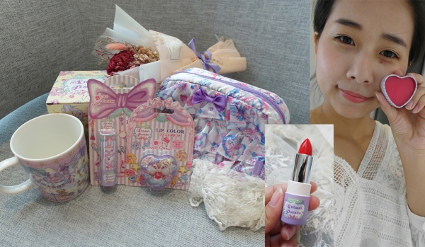 【美妝保養】ECONECO繪子貓 夢幻化妝包 滋潤唇膏唇蜜 夢幻甜蜜少女心