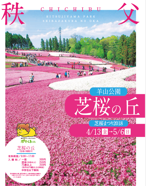 【關東近郊‧賞花】〜 花開僅五成的羊山公園芝桜の丘 (含詳細交通)
