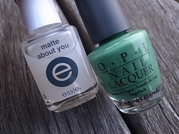 指甲要亮要霧2瓶搞定 O.P.I TOP COAT & essie - Matte About You