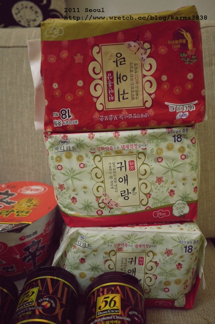 首爾 零食 x 衛生棉