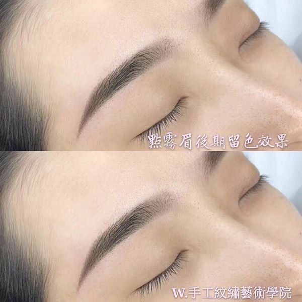 台南紋繡#HELLO~我是小默你的定制紋繡師~霧眉後期留色來囉,只給追求質感的妳~#W.手工紋繡藝術學院