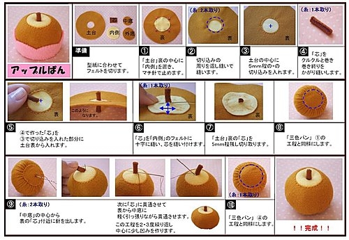 小婷手工教學-蘋果造型麵包