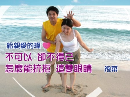古意泡菜最浪漫大膽的求婚~恭喜泡菜與瑋瑋