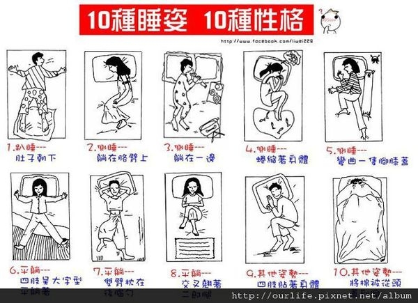 心理測驗.10種睡姿...10種性格(轉載)