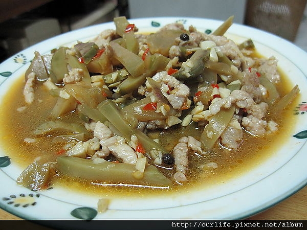cooking.辣炒榨菜肉絲