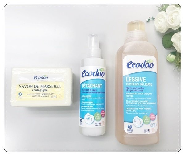 (生活)Ecodoo易可多天然洗衣精、局部去污劑、法國馬賽皂(✿゚▽゚)ノ機能運動服、貼身衣服的低泡沫幸福寵愛