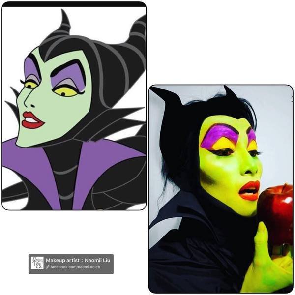 Day 2 迪士尼 黑魔女Disney maleficent ~ 紐約挑戰變臉31天(有影片)