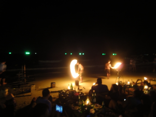 (旅遊 泰國 沙美島) FIRESHOW~ 沙美島"必看"火把秀
