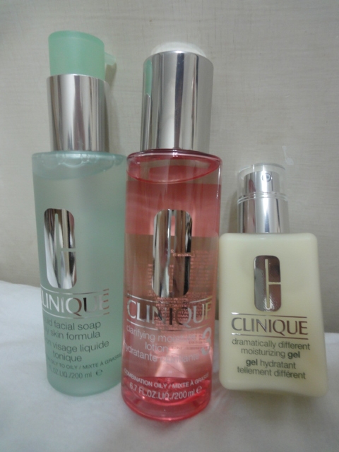 (保養 開箱文) CLINIQUE 倩碧三步驟保養 - 清潔 淨化 光潤